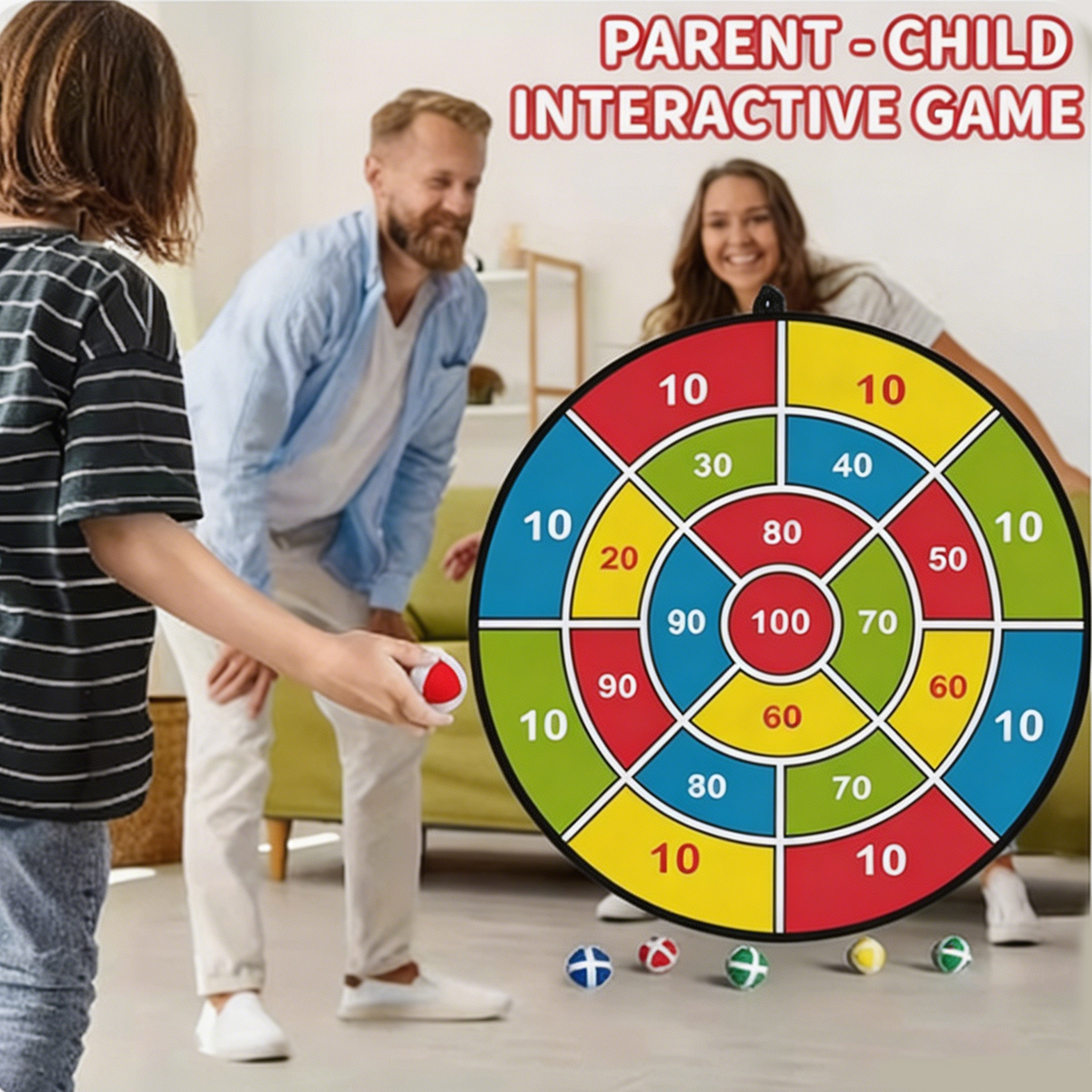 Kids Education Related - 36CM Kids Sticky Ball Dart Board