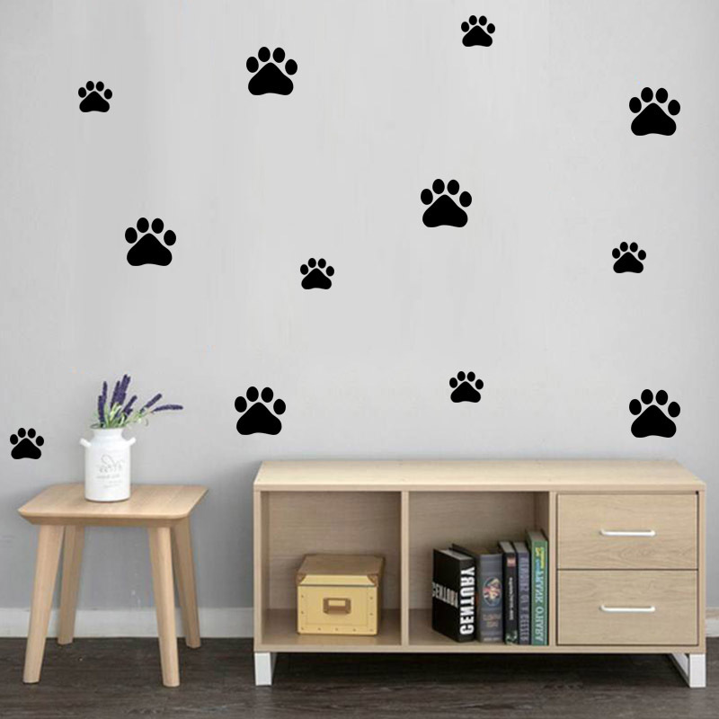 Kids Education Quotes - Cartoon Dog Cat Walking Paw Print