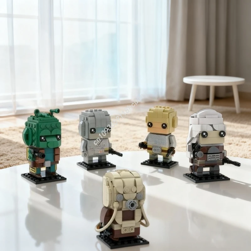 Kids Hunter Education - 841pcs MOC Bounty Hunter Brickheadz Pack