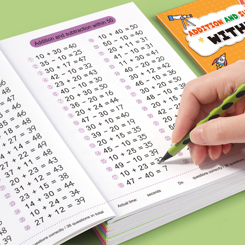 Kids Education Calculator - 64 Pages Arithmetic Math Exercise Addition