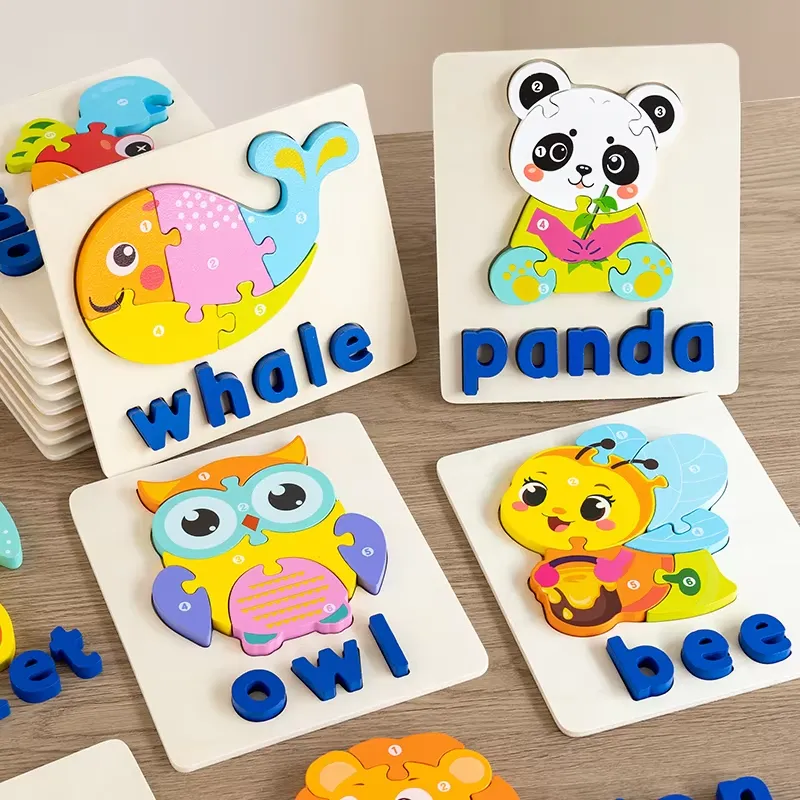 Kids Early Education - 3D Animal Traffic Puzzle Spelling Alphabet