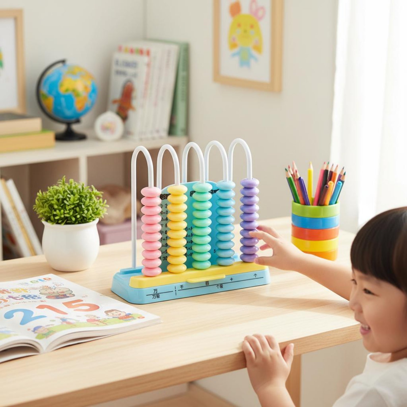 Kids Education Calculator - Abacus Quick Reset Children's Abacus Kids
