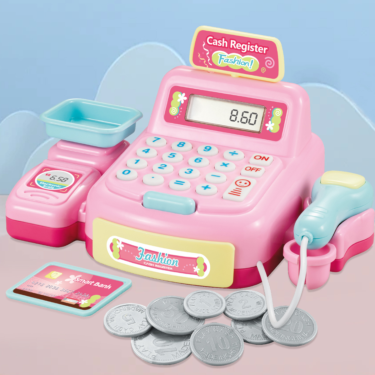 Kids Education Calculator - Supermarket Calculator Cash Register Toy Cash