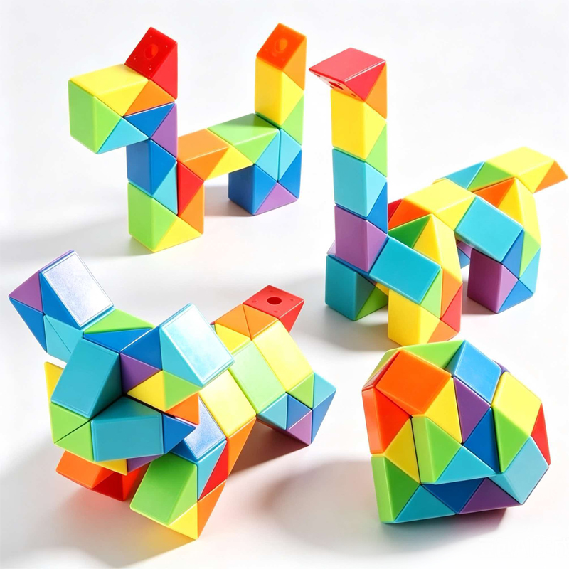 Kids Education Related - Large Foldable Rainbow Magic Snake Cube