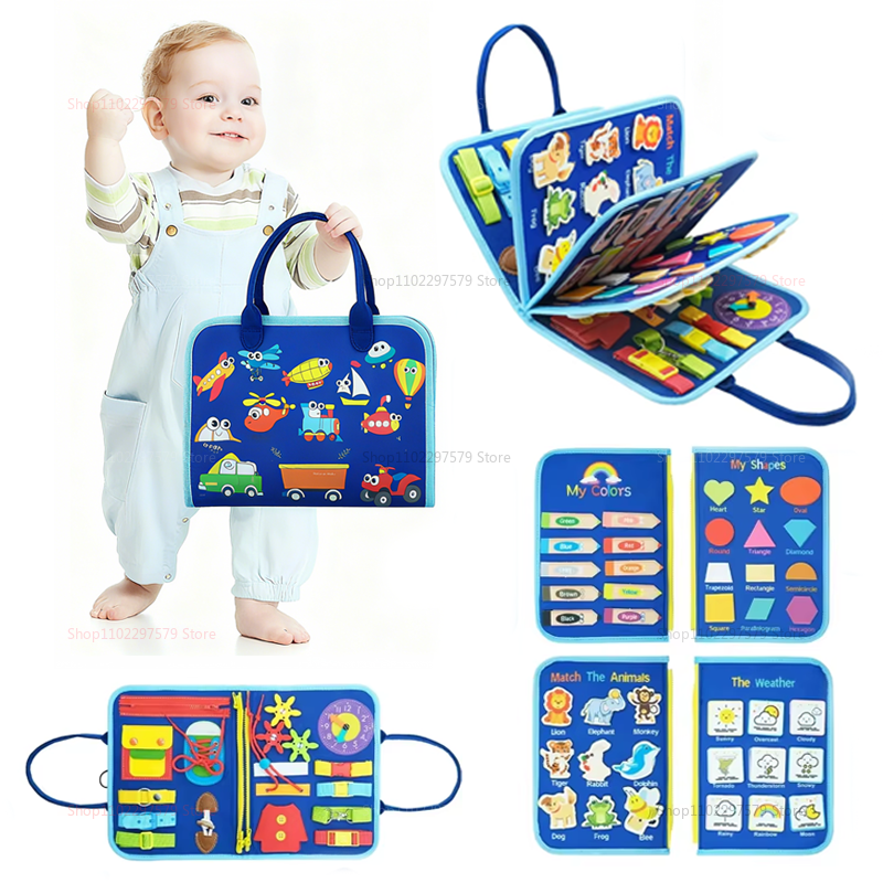Kids Education Calculator - Toddler Busy Board for Montessori Sensory