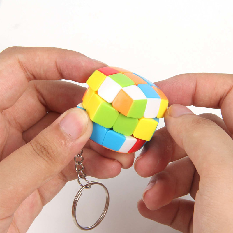 2PCS Mini 3x3 Speed Cube Keych - Kids Education Related recension och pris