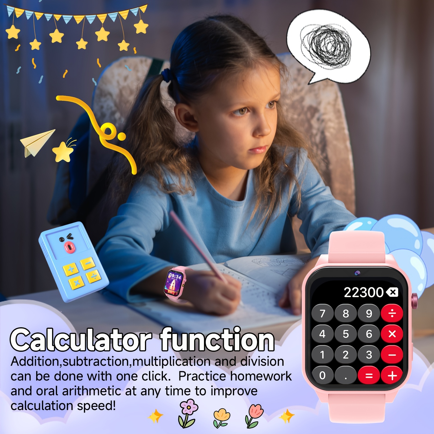 Kids Smart Learning Watch with - Kids Education Calculator recension och pris