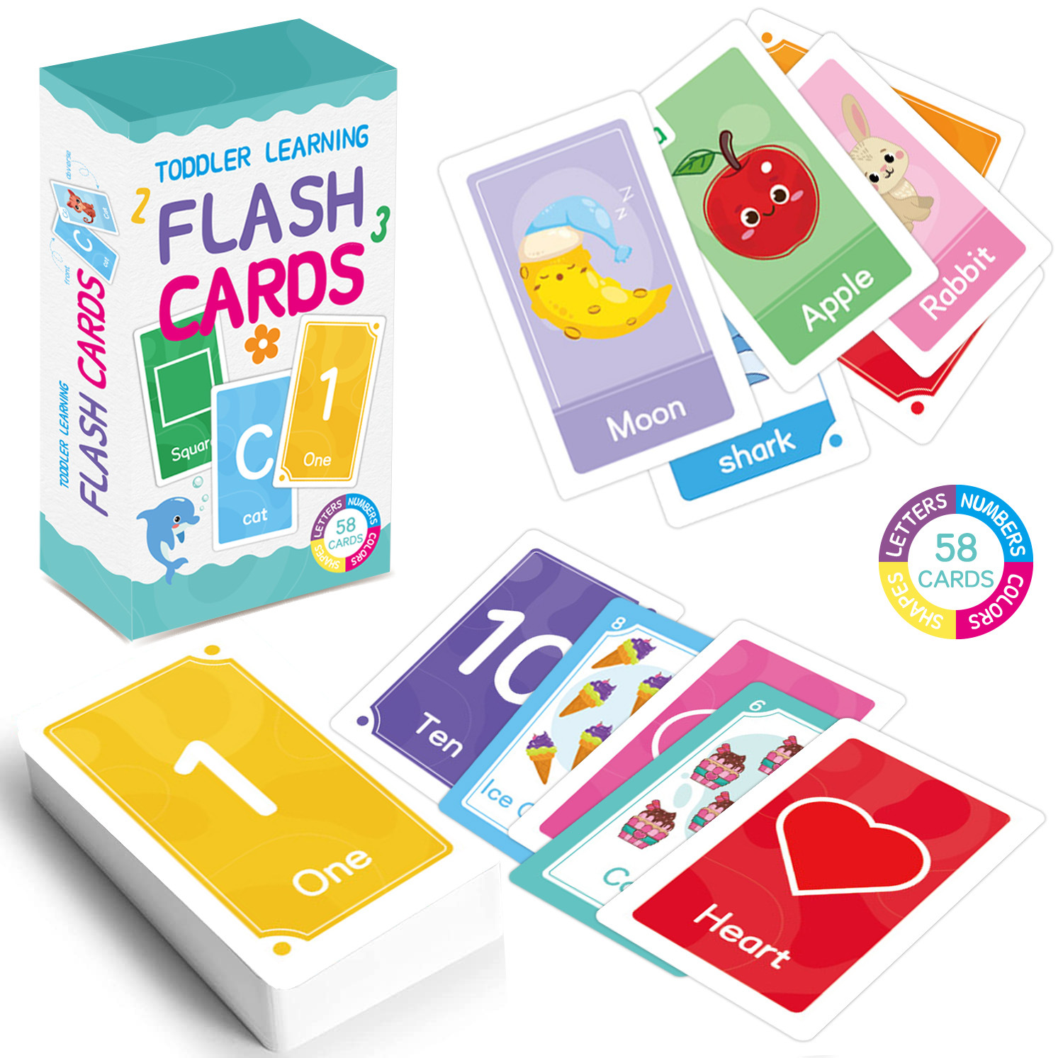 58 Pcs ABC Alphabet Flashcards - Kids Early Education recension och pris