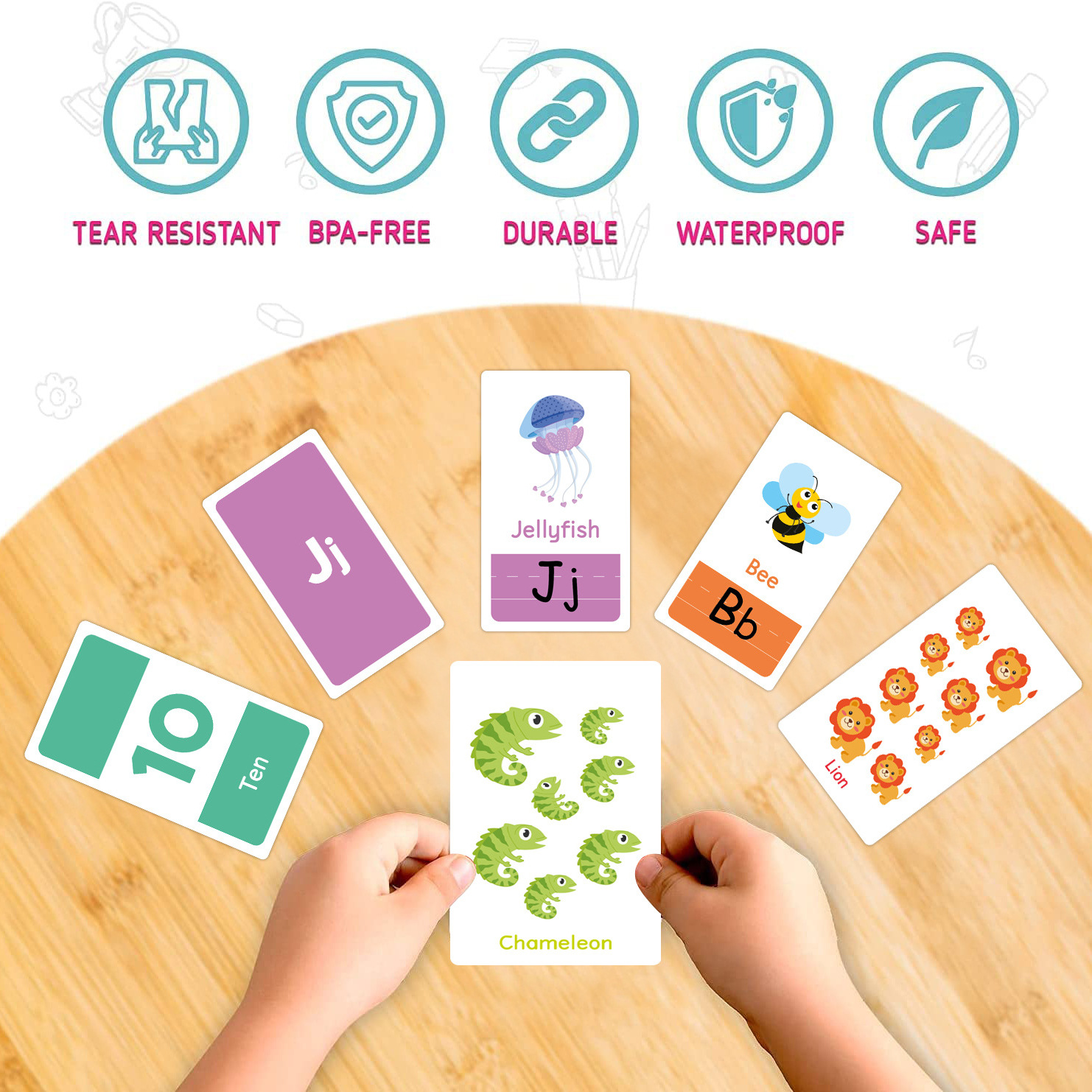 58 Pcs ABC Alphabet Flashcards - Kids Early Education recension och pris