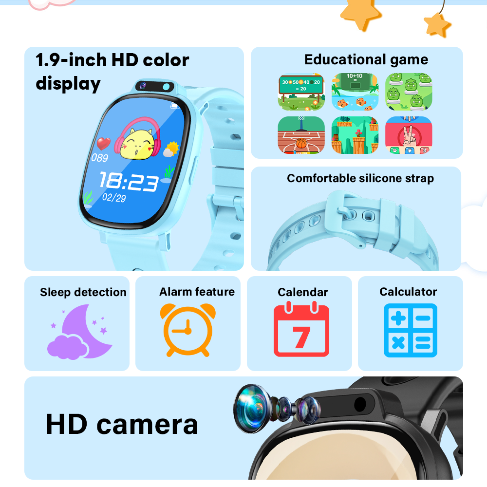 LAXASFIT Kids Smart Watch HD T - Kids Education Calculator recension och pris