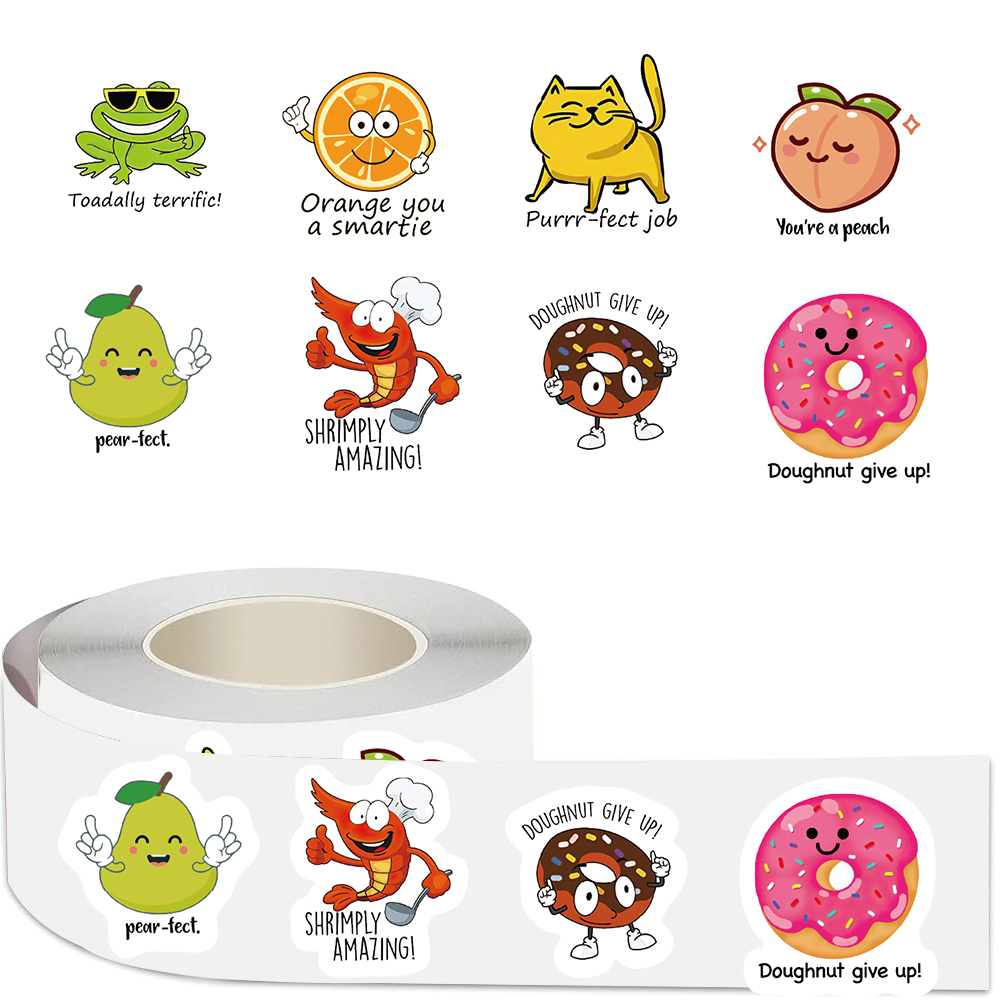 500pcs roll Cute Decal Student - Kids Education Motivation recension och pris