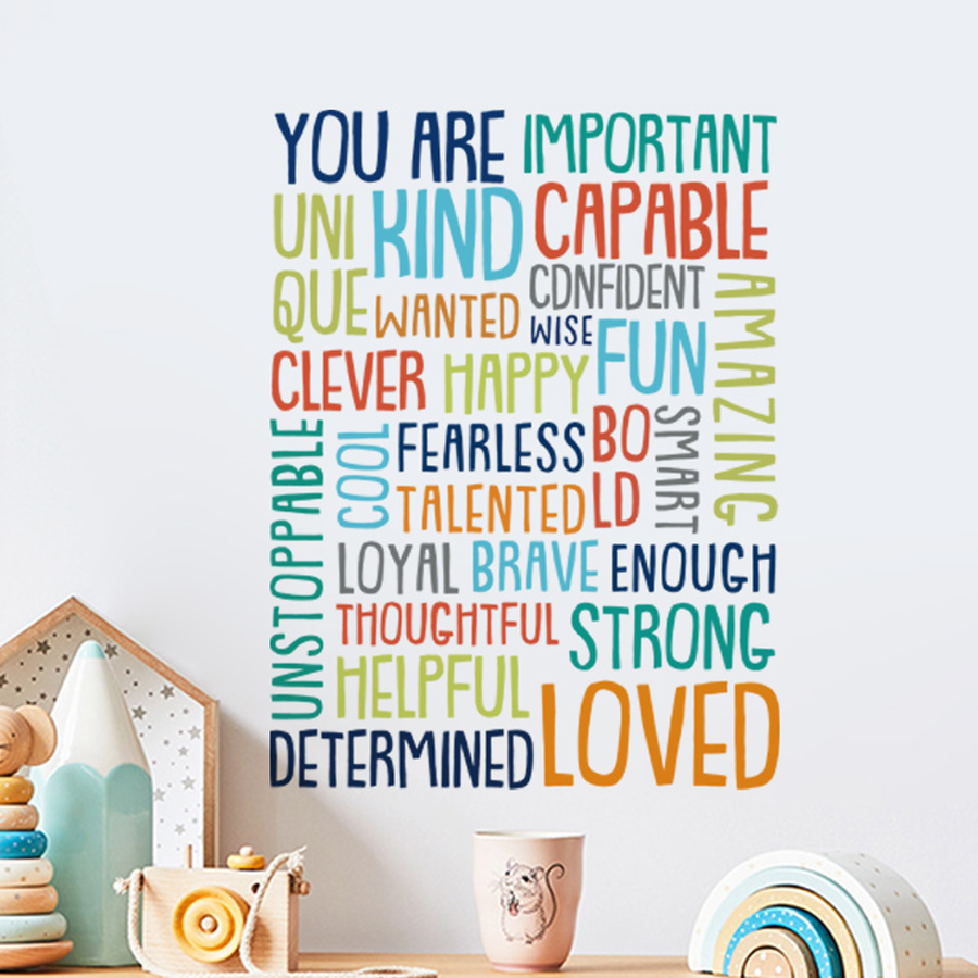 Positive Kid Classroom Wall Pi - Kids Education Motivation recension och pris