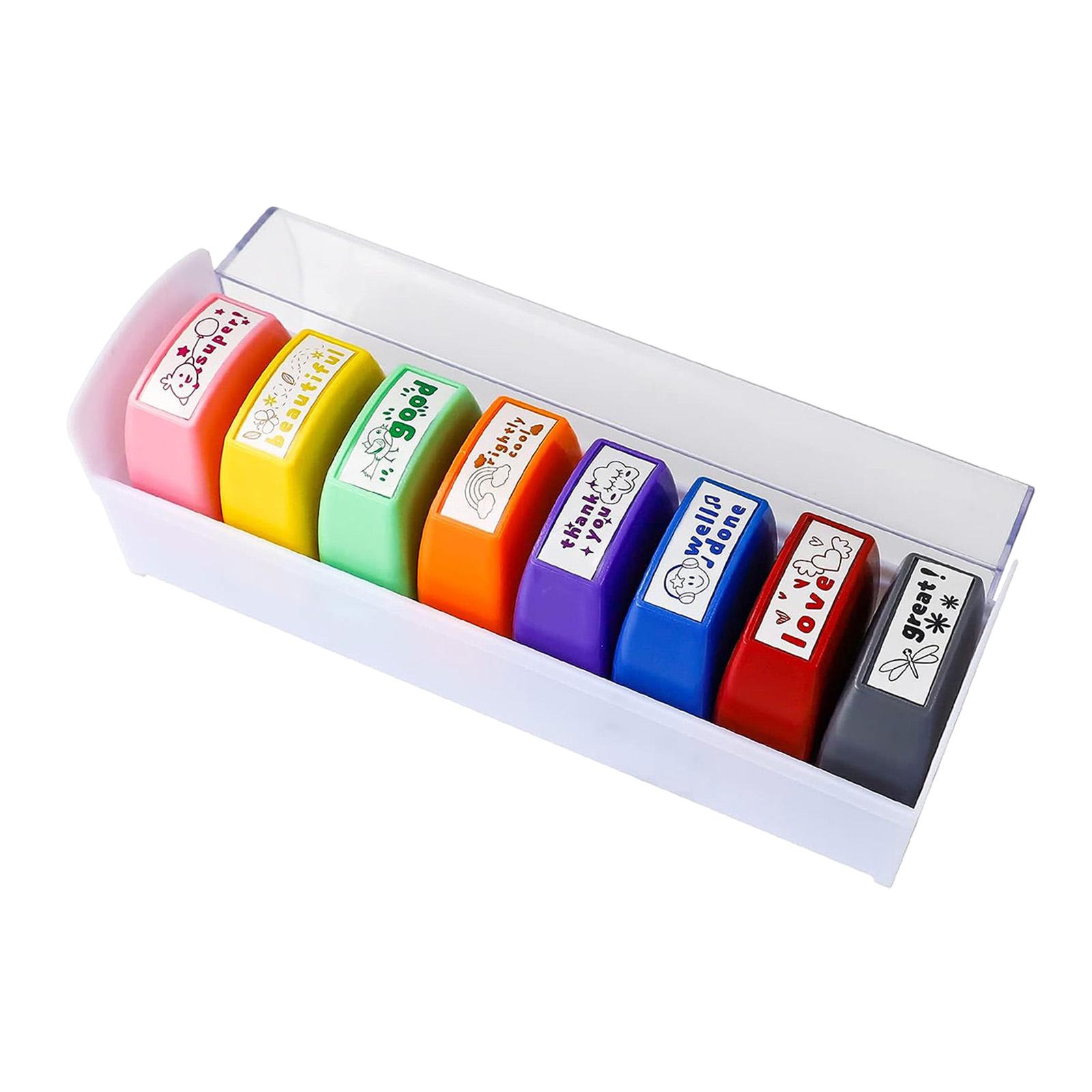8x Teacher Stamps Set Encourag - Kids Education Motivation recension och pris