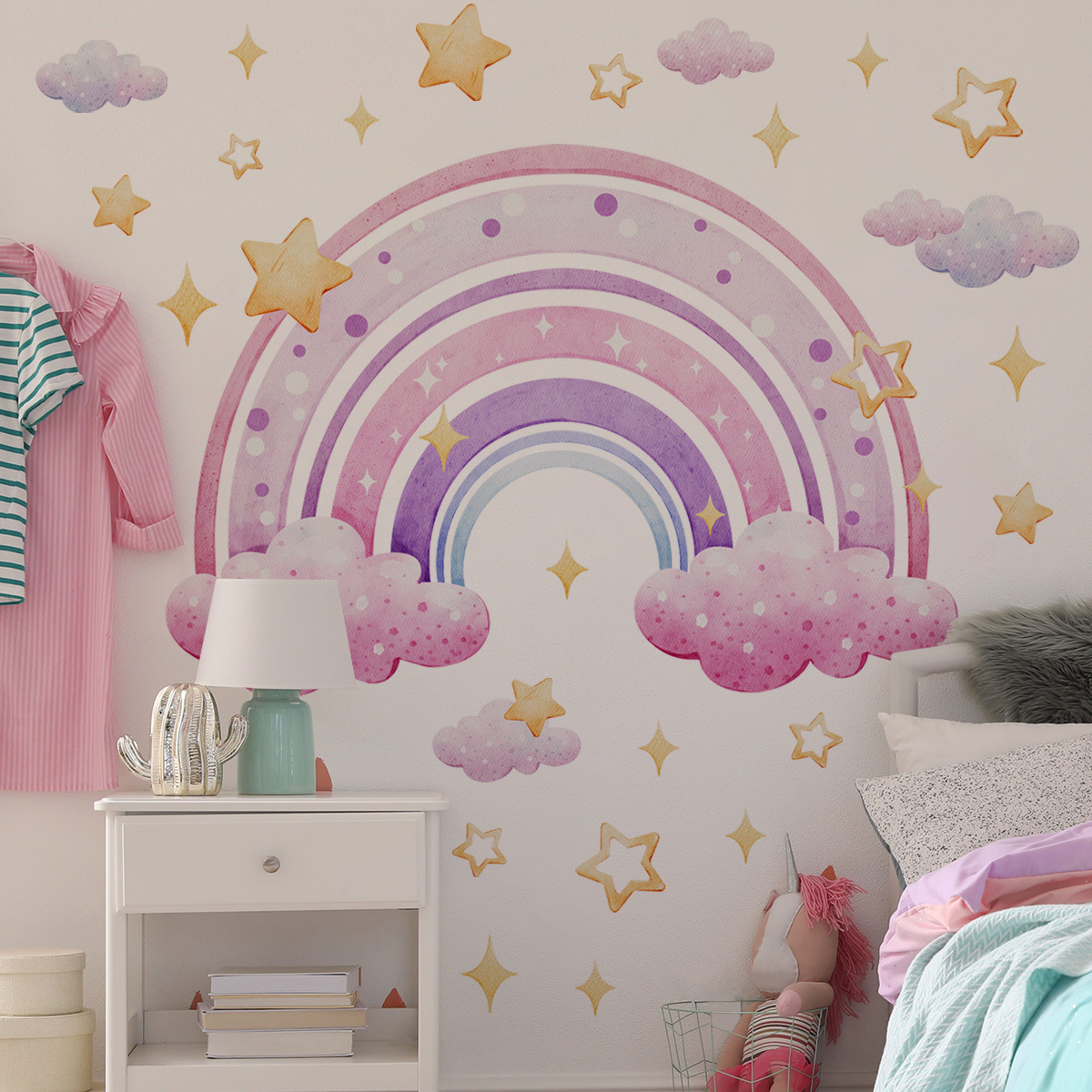Colorful Rainbow Stars Cloud W - Kids Education Quotes recension och pris