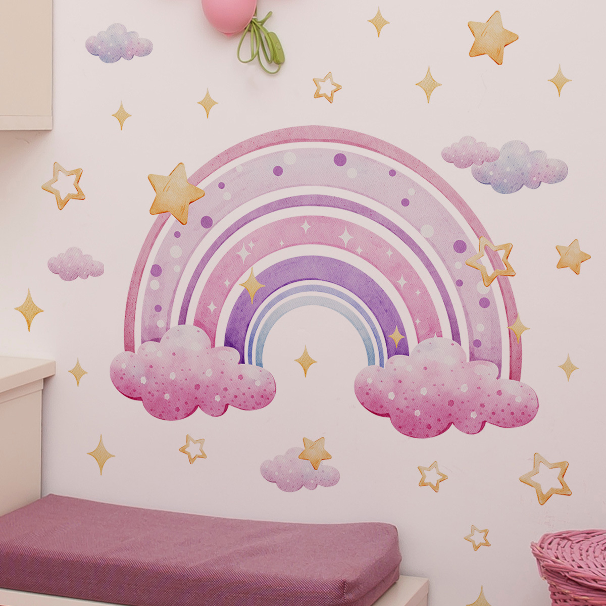 Colorful Rainbow Stars Cloud W - Kids Education Quotes recension och pris