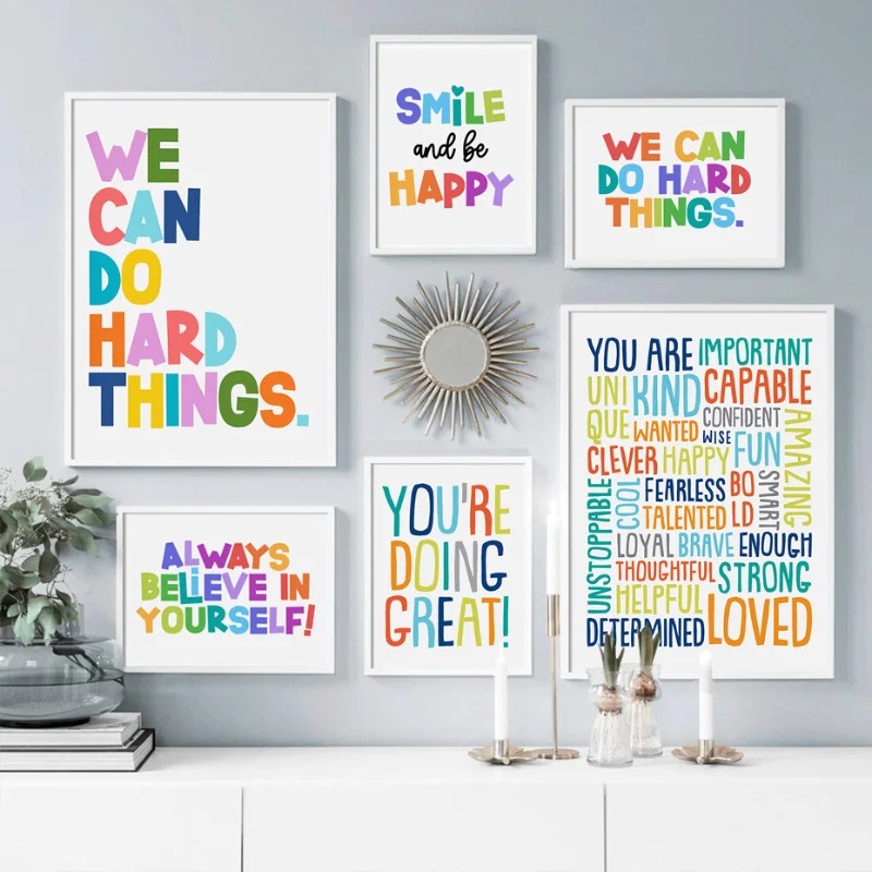 Positive Kid Classroom Wall Pi - Kids Education Motivation recension och pris