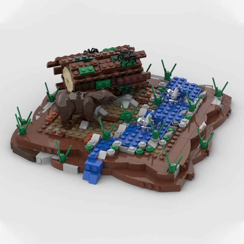 558pcs MOC Bear Fish Hunter Di - Kids Hunter Education recension och pris