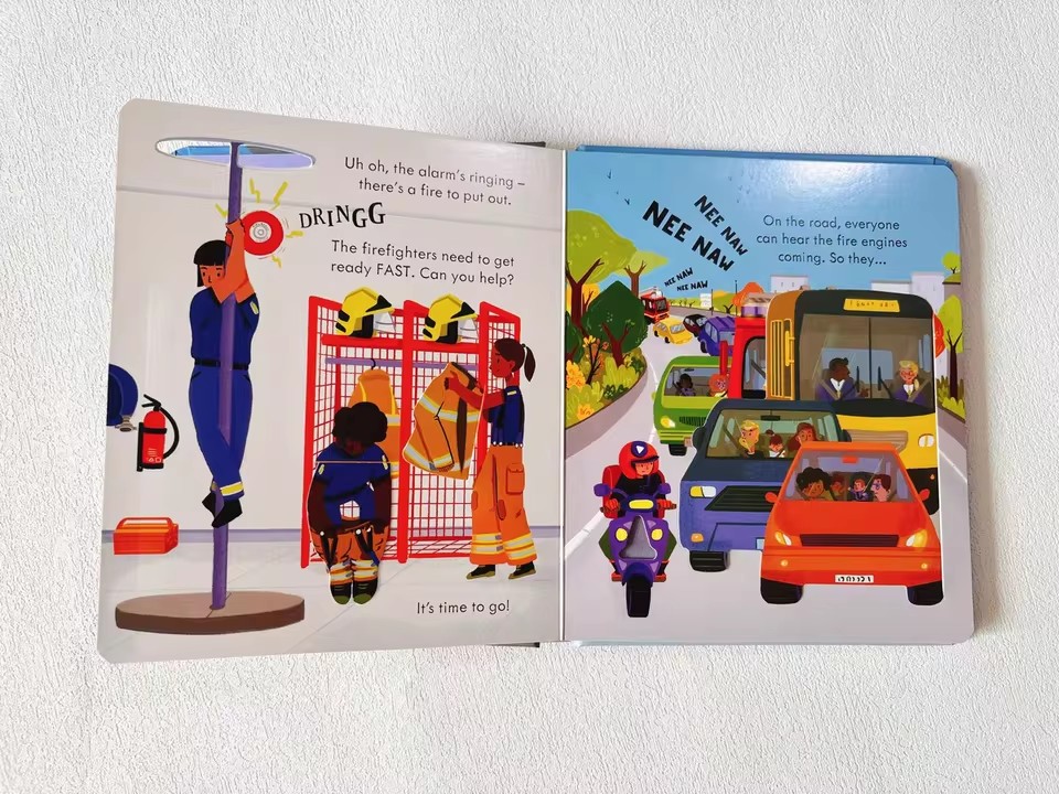 Usborne Peep Inside How A Fire - Kids Education Books recension och pris
