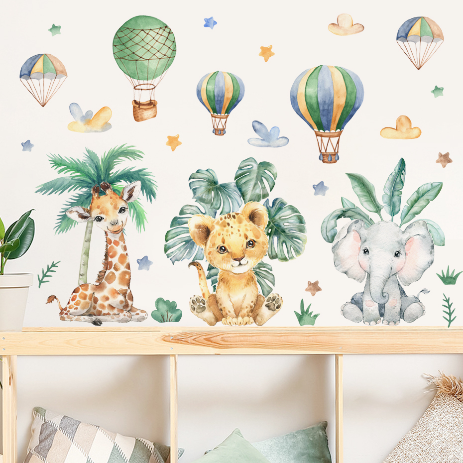 Cartoon Jungle Animals Leaves  - Kids Education Quotes recension och pris