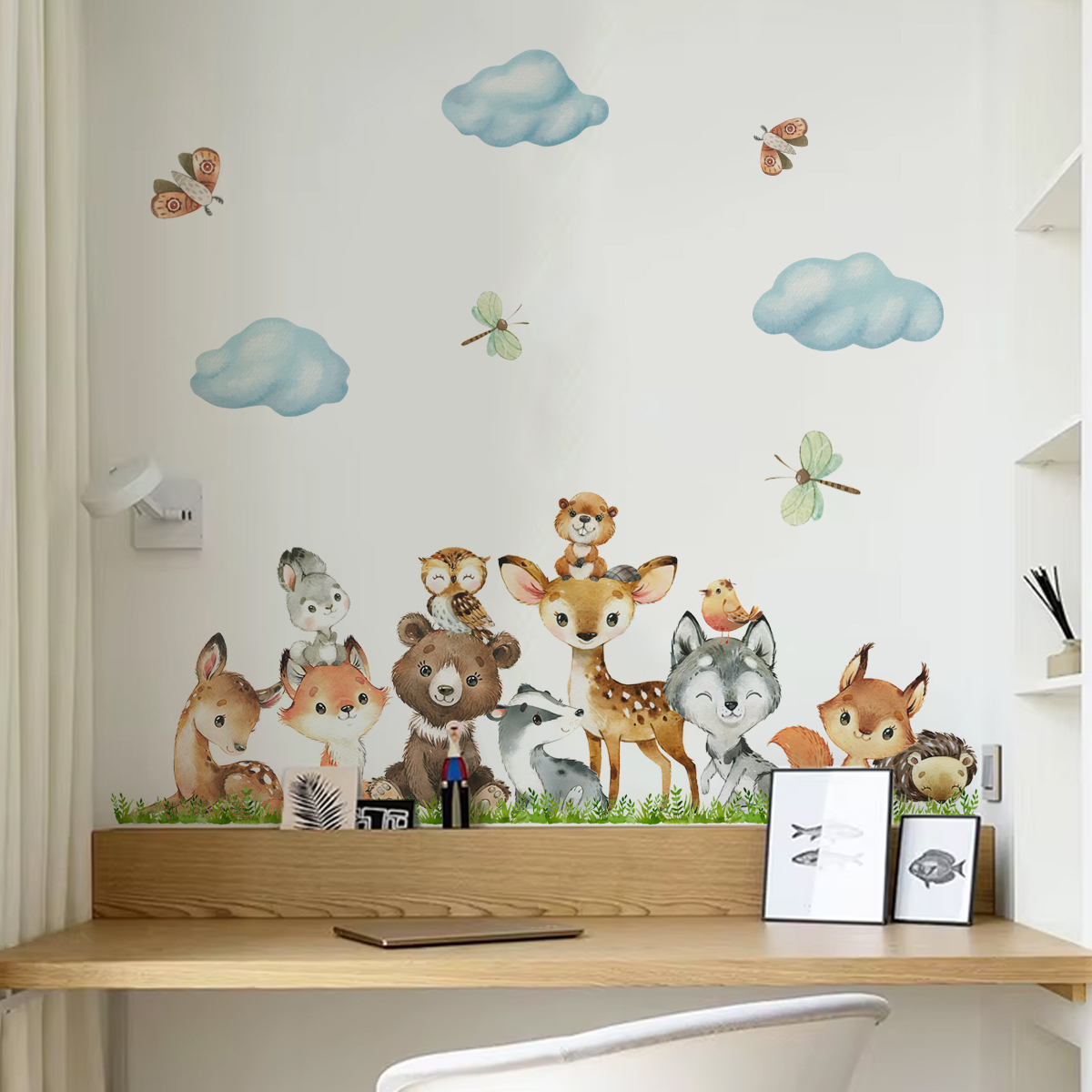 Cartoon Jungle Animals Leaves  - Kids Education Quotes recension och pris