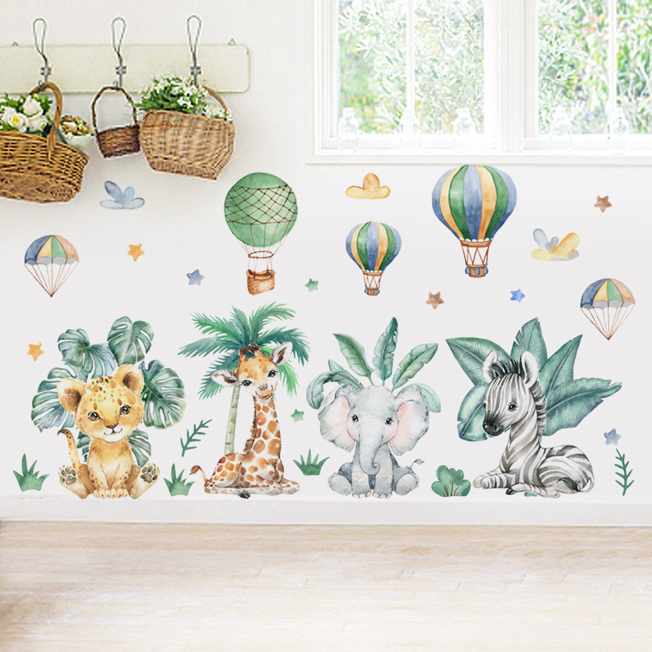 Cartoon Jungle Animals Leaves  - Kids Education Quotes recension och pris
