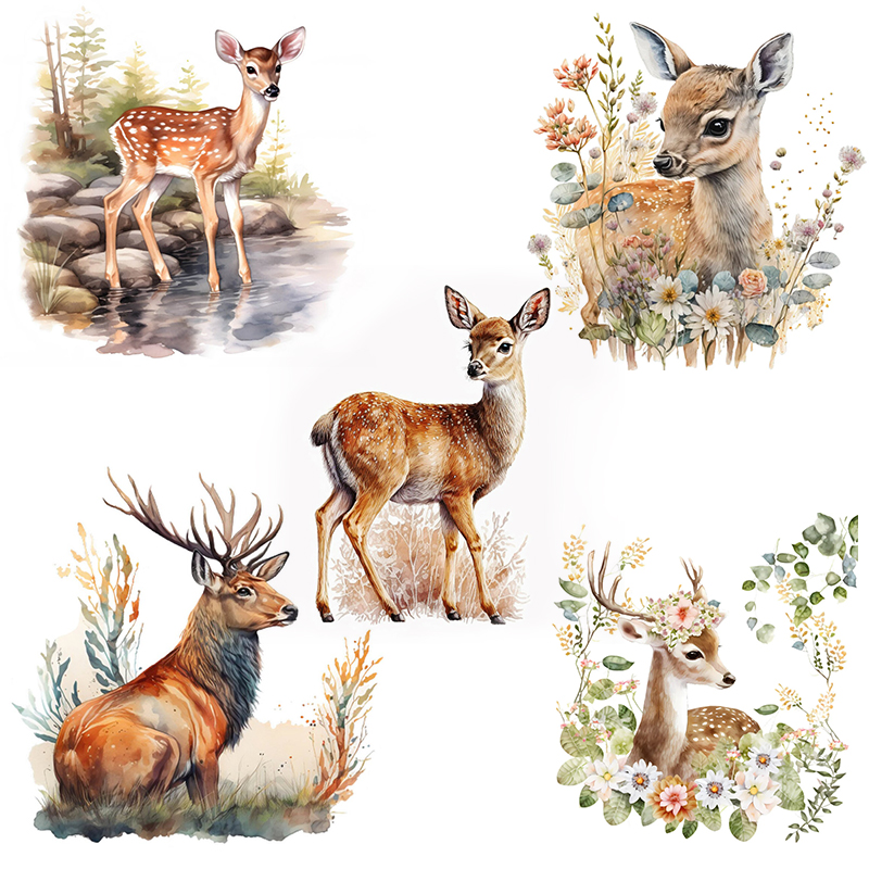 C400#Cute Deer Wall Sticker Ki - Kids Education Quotes recension och pris