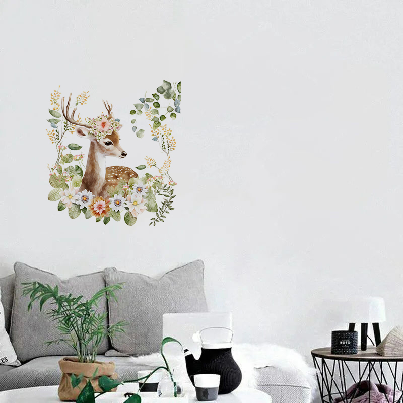 C400#Cute Deer Wall Sticker Ki - Kids Education Quotes recension och pris