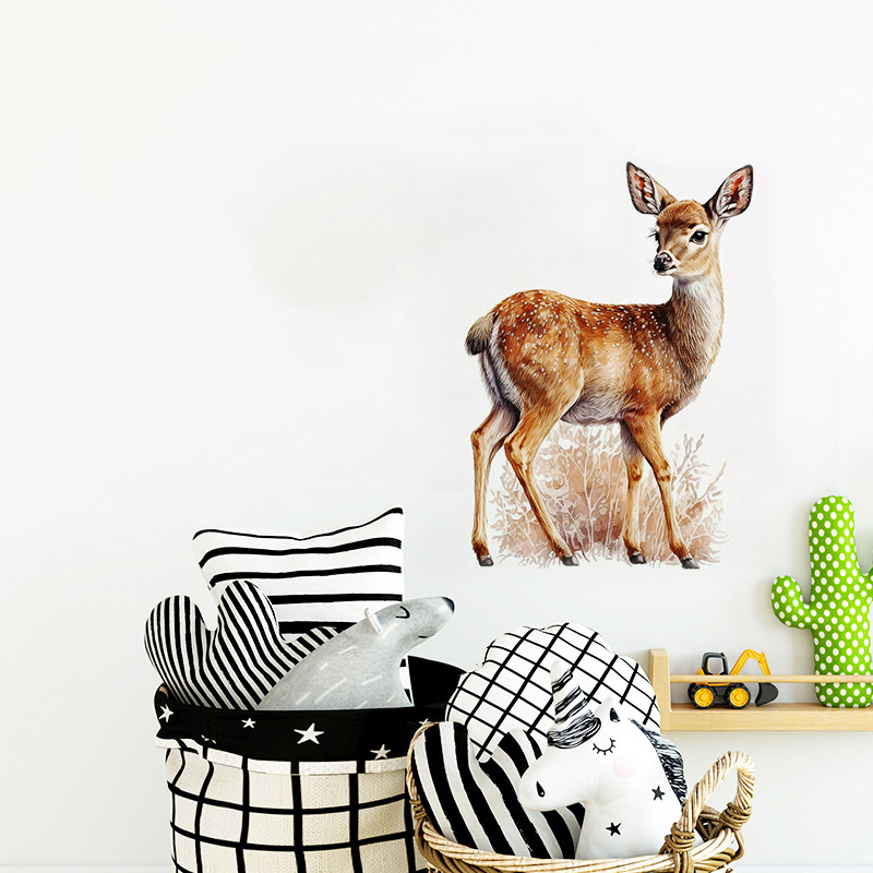 C400#Cute Deer Wall Sticker Ki - Kids Education Quotes recension och pris