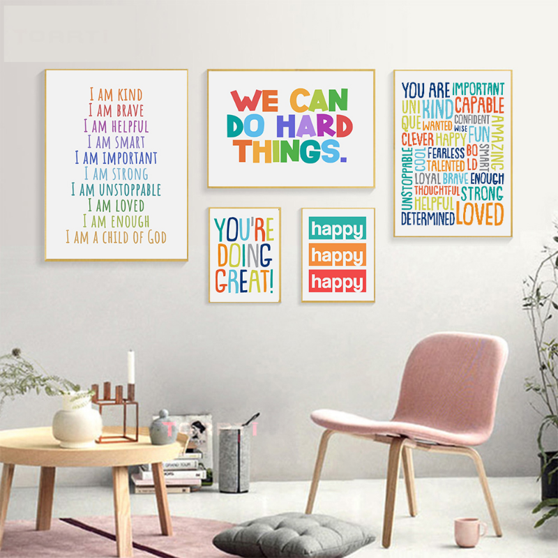 Positive Kid Classroom Wall Pi - Kids Education Motivation recension och pris