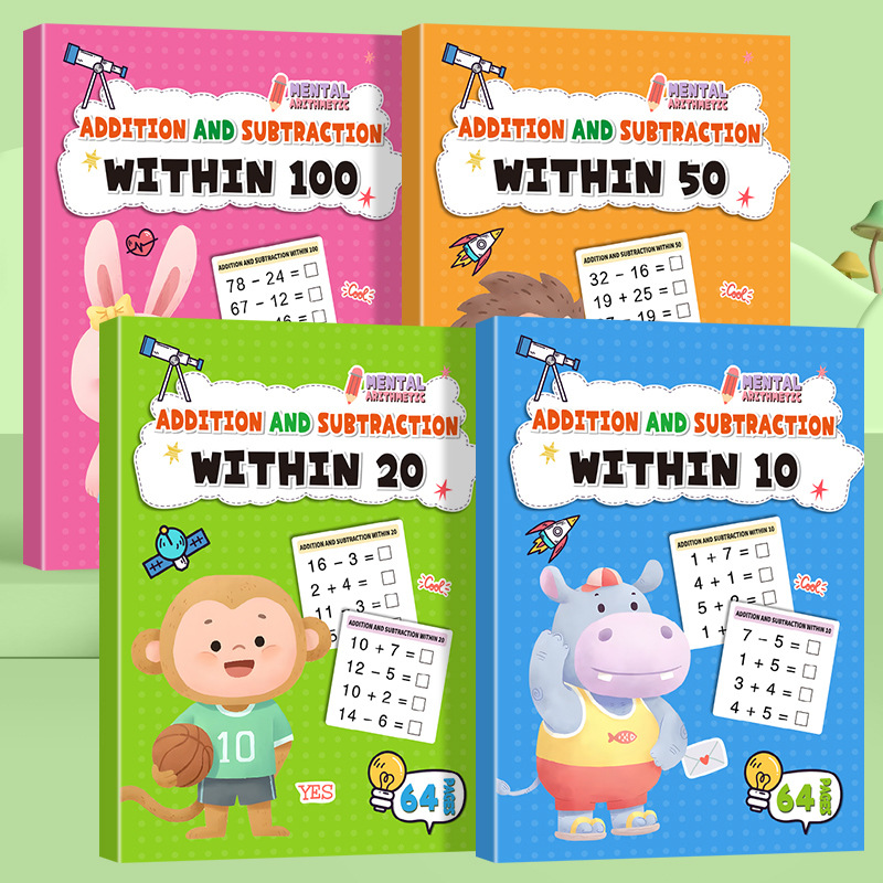 64 Pages Arithmetic Math Exerc - Kids Education Calculator recension och pris