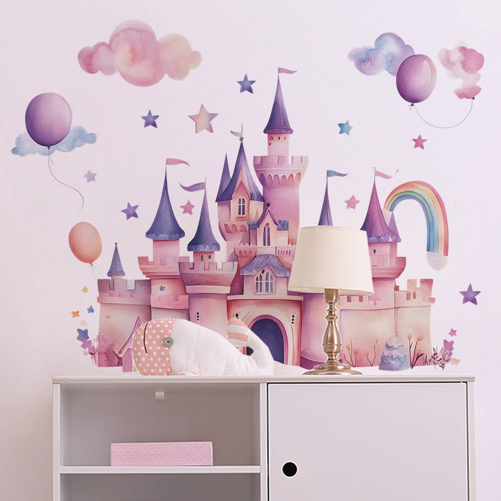 Pink Castle Wall Stickers Clou - Kids Education Quotes recension och pris