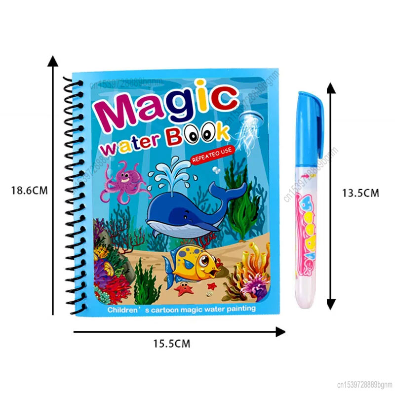 Cartoon Magic Water Painting C - Kids Education Books recension och pris