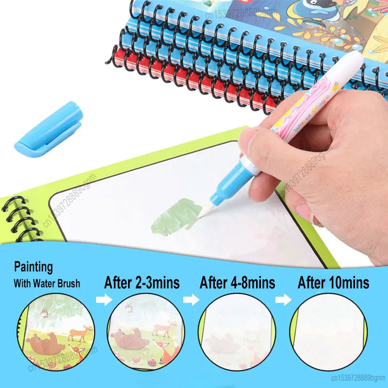 Cartoon Magic Water Painting C - Kids Education Books recension och pris