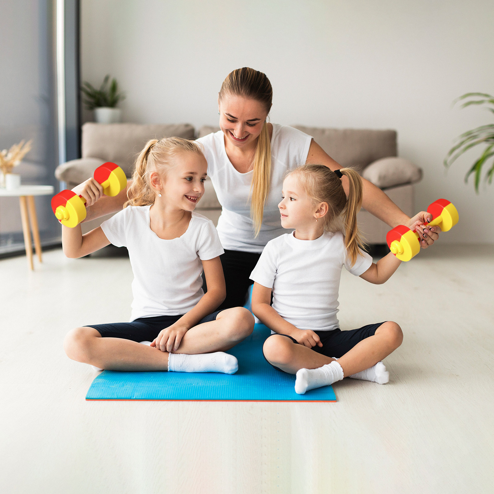 1Pair Children Plastic Dumbbel - Kids Early Education recension och pris