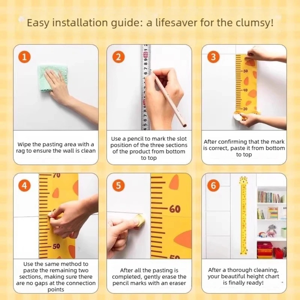 Cute Cartoon Height Sticker Un - Kids Education Quotes recension och pris