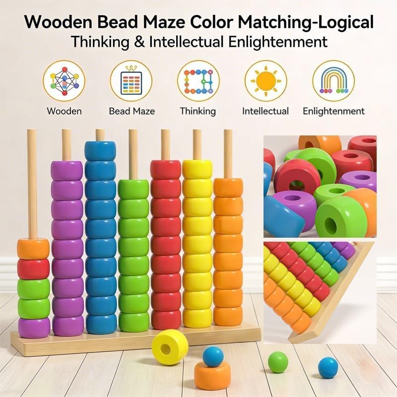 Wooden Abacus Montessori Educa - Kids Education Calculator recension och pris