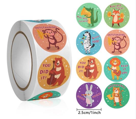 Cute Animal Learning Stickers  - Kids Education Motivation recension och pris
