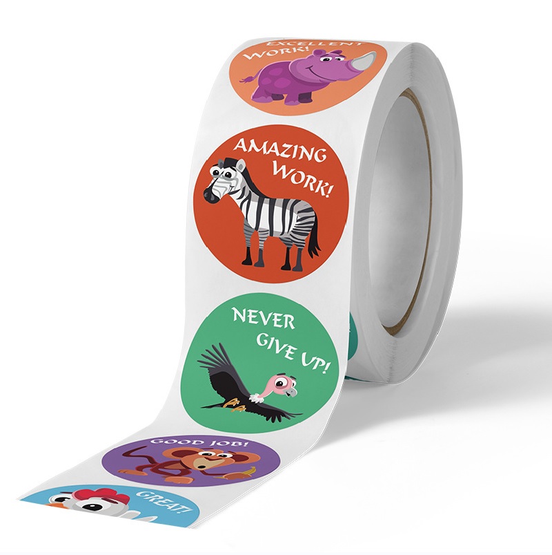 Cute Animal Learning Stickers  - Kids Education Motivation recension och pris