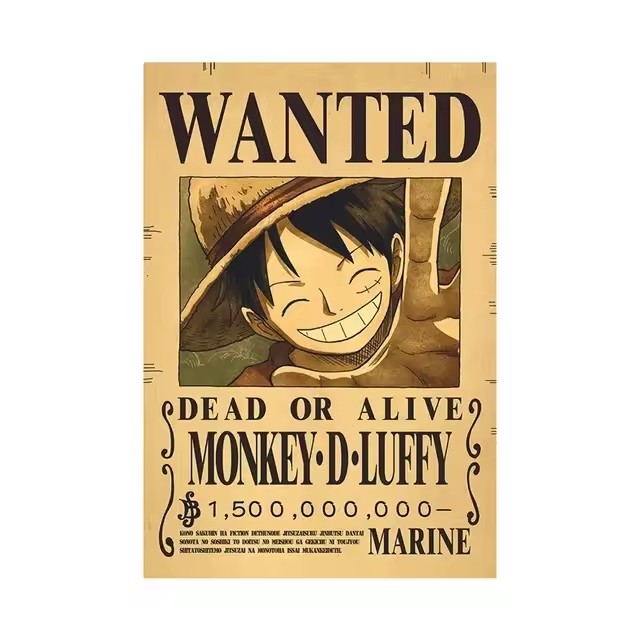 Anime One Piece Bounty Wanted  - Kids Education Quotes recension och pris