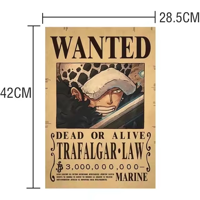 Anime One Piece Bounty Wanted  - Kids Education Quotes recension och pris