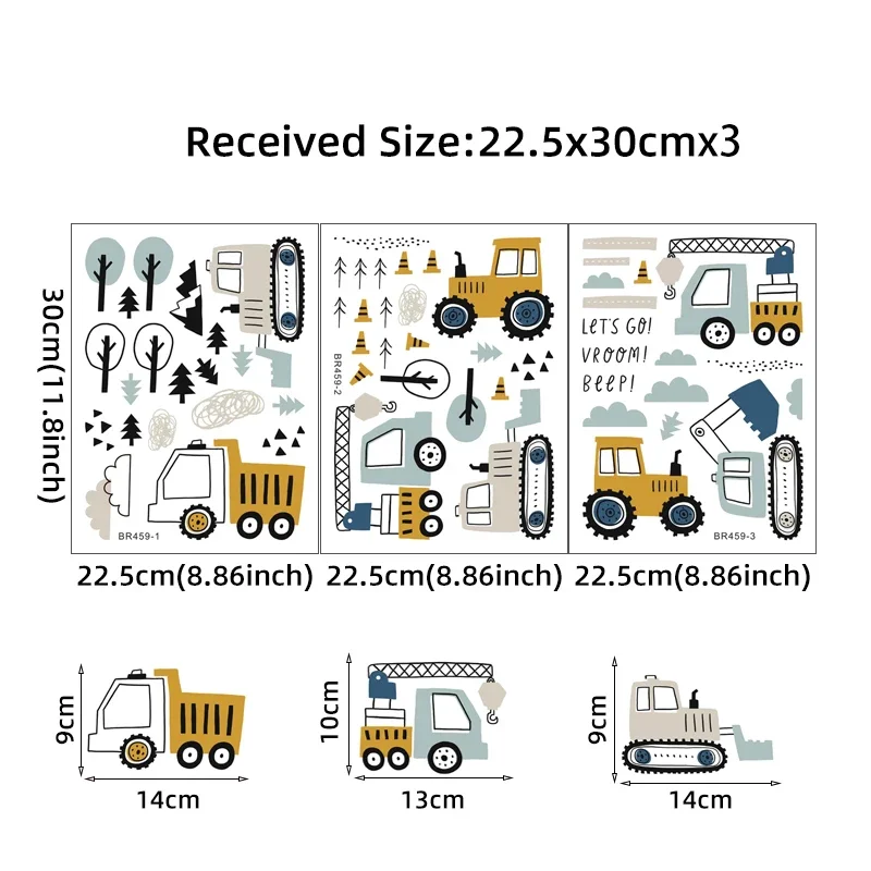 Hand Drawn Cute Cars Cargo Tru - Kids Education Quotes recension och pris
