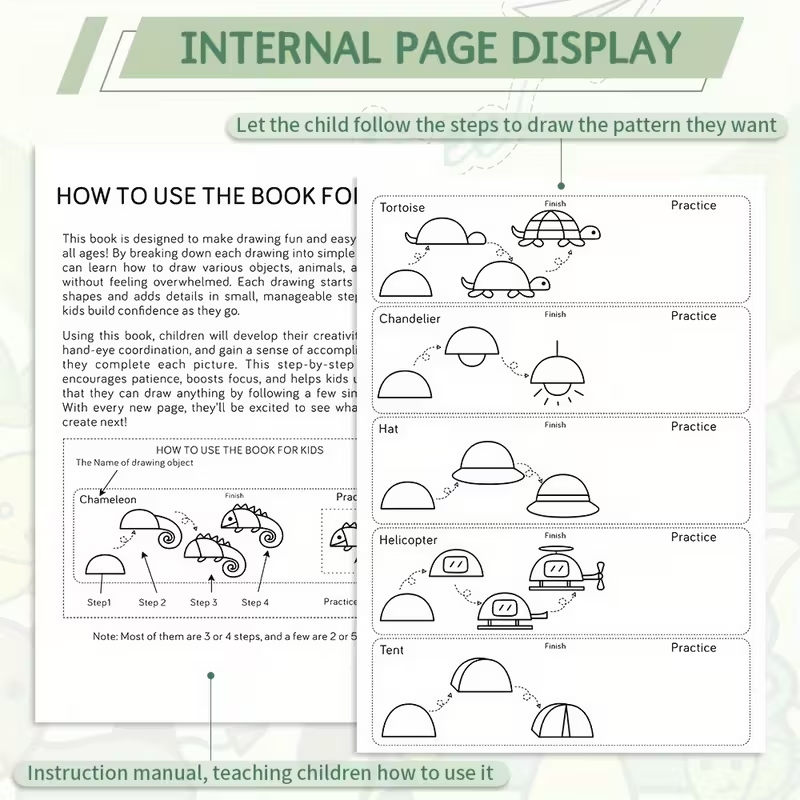 Drawing Book for Kids - 200+ S - Kids Education Books recension och pris