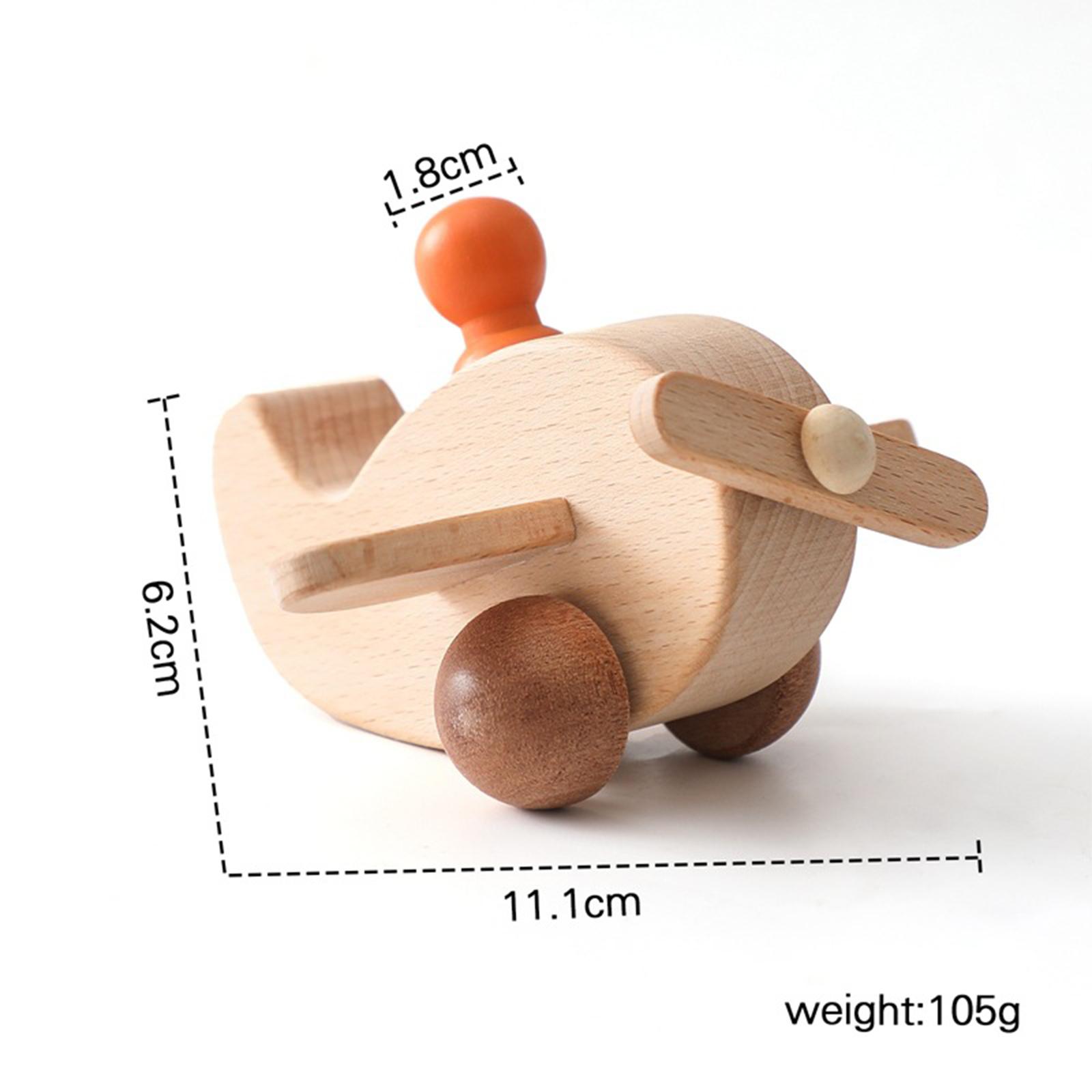 Wooden Airplane Toy Miniature  - Kids Early Education recension och pris