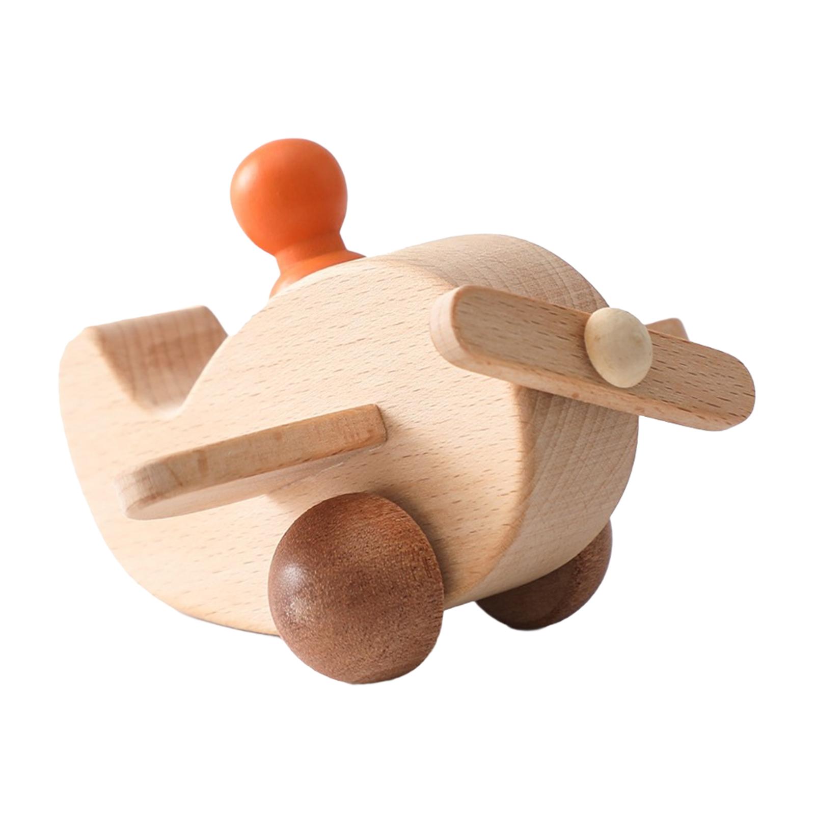 Wooden Airplane Toy Miniature  - Kids Early Education recension och pris