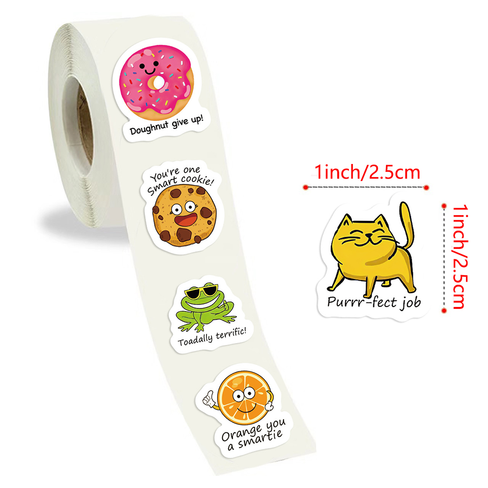 100-500pcs Cute Decal Student  - Kids Education Motivation recension och pris