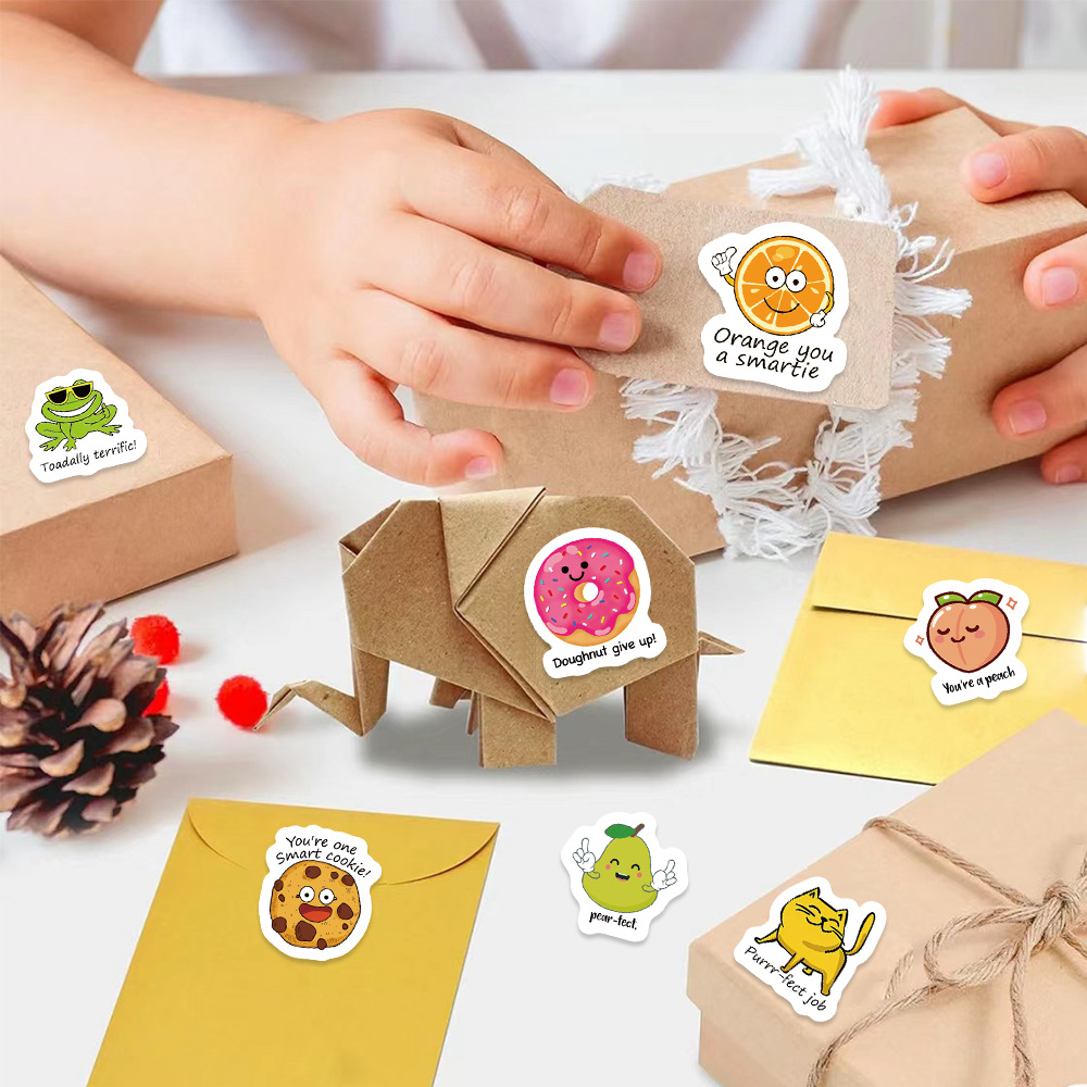 100-500pcs Cute Decal Student  - Kids Education Motivation recension och pris