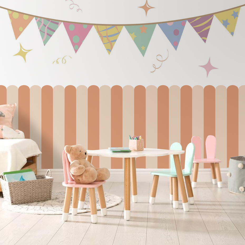 Multicolor Vertical Striped Ar - Kids Education Quotes recension och pris