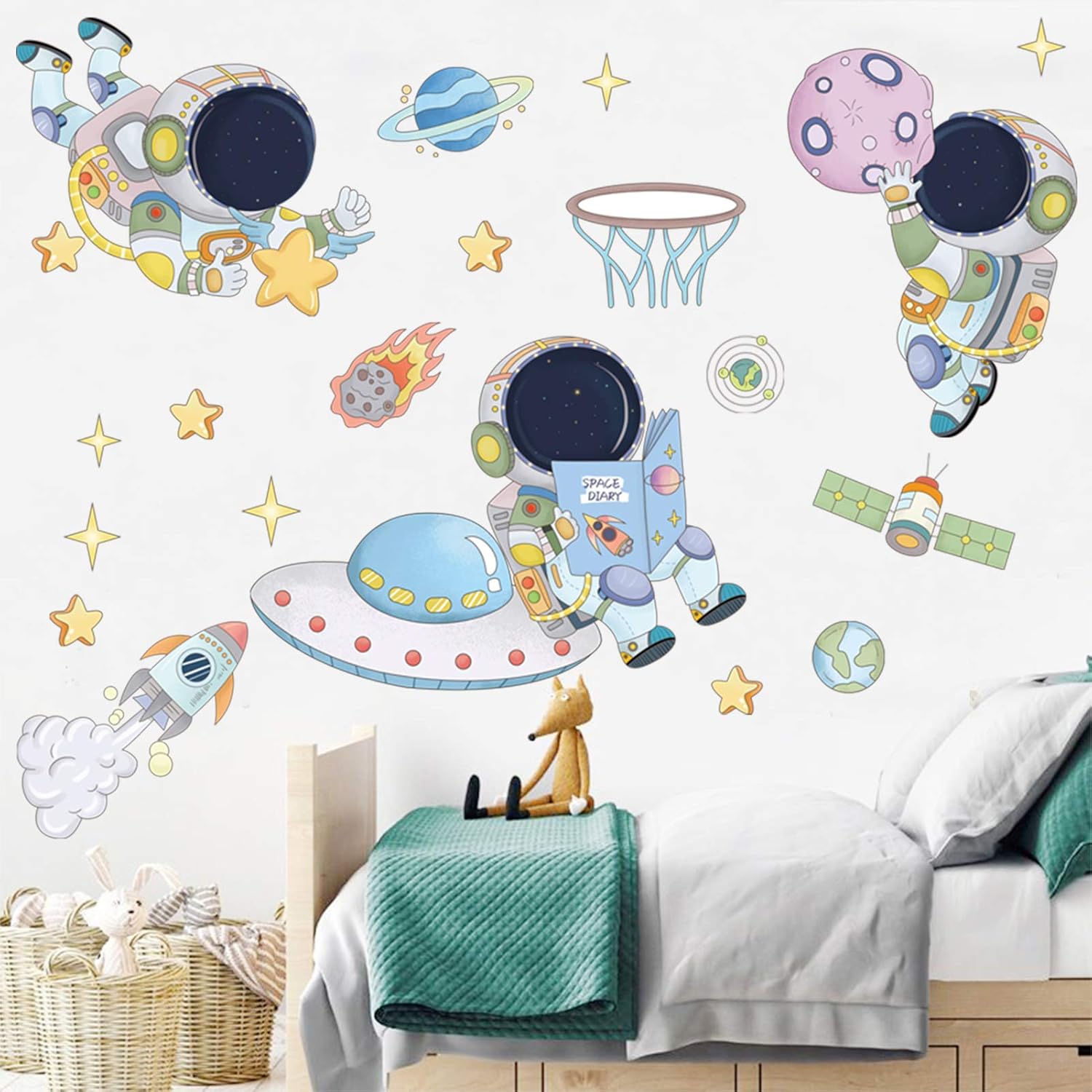 Astronaut Planet Space Wall St - Kids Education Quotes recension och pris