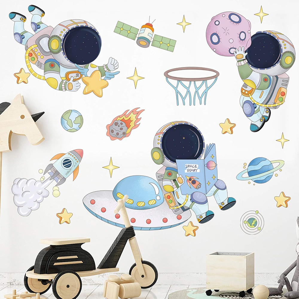 Astronaut Planet Space Wall St - Kids Education Quotes recension och pris