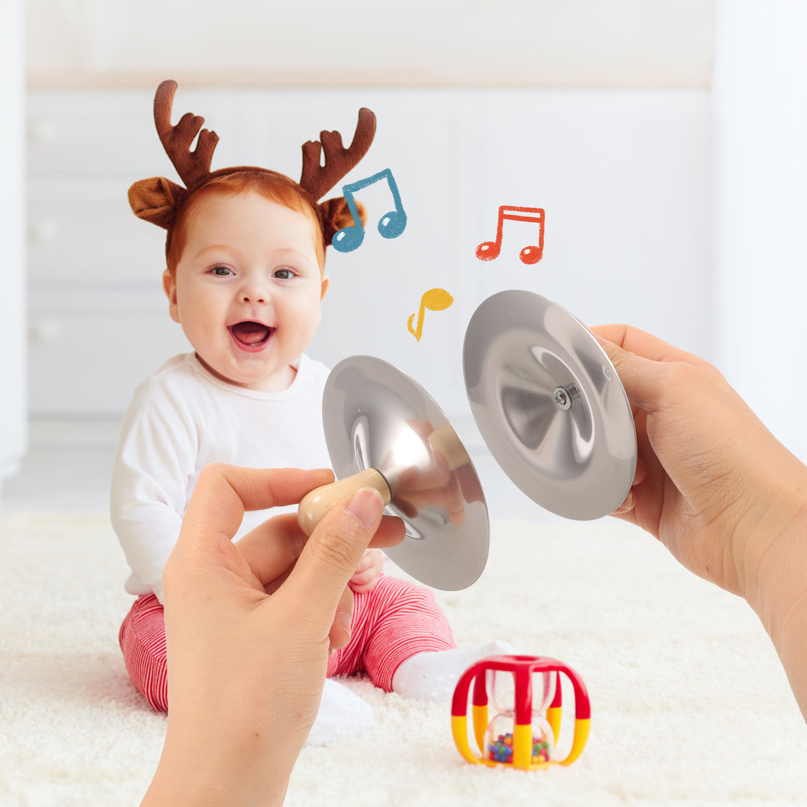 2Pcs Small Finger Cymbals Kids - Kids Early Education recension och pris